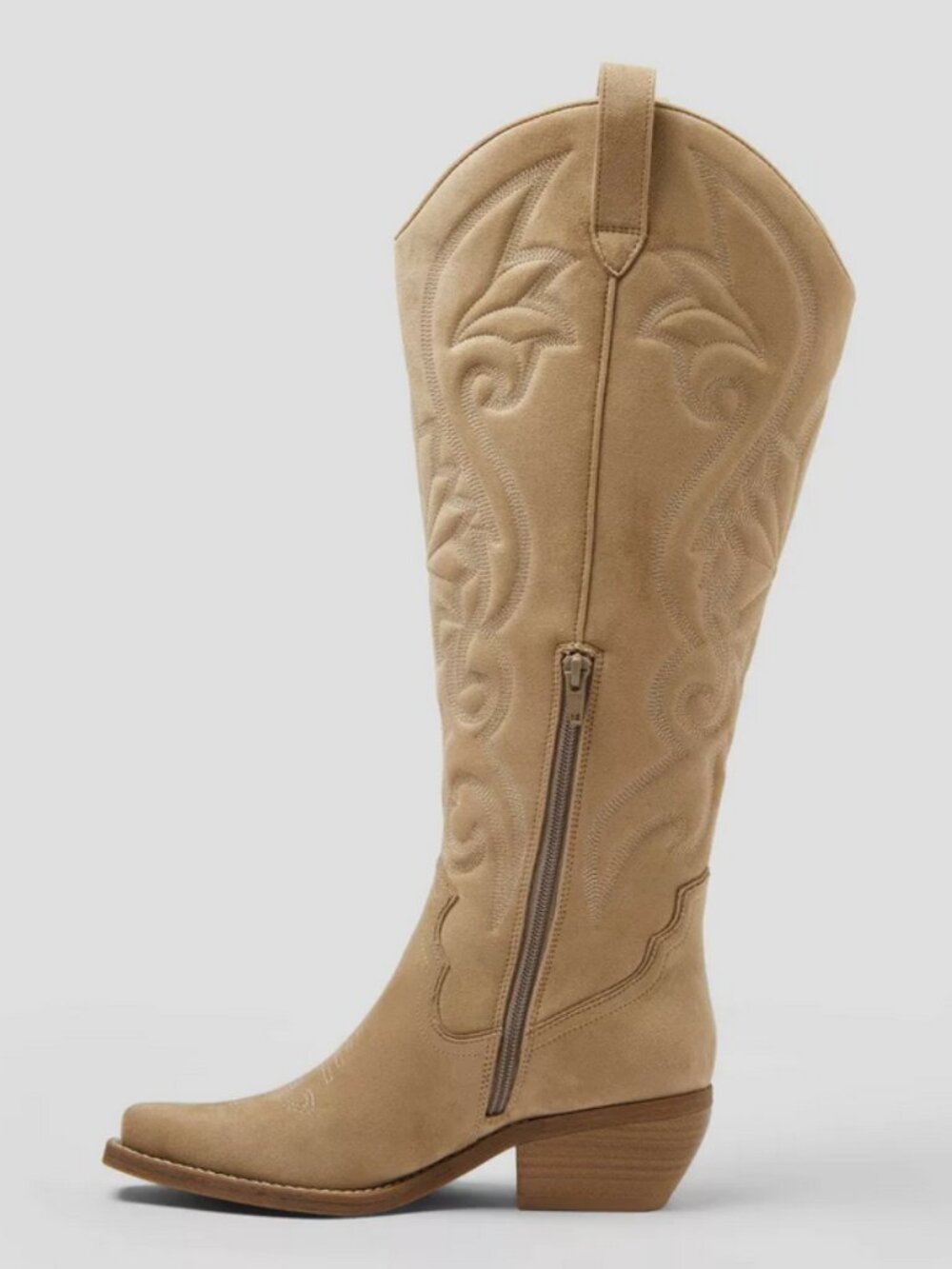 Women’s Kenzie Tall Western Boots with Memory Foam Insole – Wild Fable Tan 10 - Picture 3 of 10